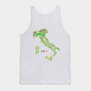 Geographic Italy map Tank Top